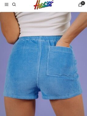 Blue Poppy Hammies 32 NWT Corduroy Shorts